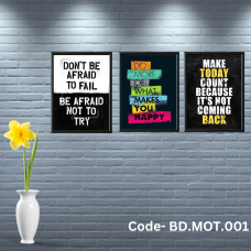 Penta 9x13 Inch BD.MOT.001 Motivational Quote Wall Picture Frame Bundle