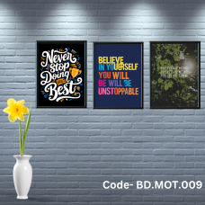 Penta 9x13 Inch BD.MOT.009 Motivational Quote Wall Picture Frame Bundle