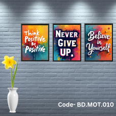 Penta 9x13 Inch BD.MOT.010 Motivational Quote Wall Picture Frame Bundle