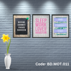 Penta 9x13 Inch BD.MOT.011 Motivational Quote Wall Picture Frame Bundle