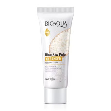Bioaqua Rice Raw Pulp Cleanser – Brightening & Exfoliating Facial Cleanser (100g)