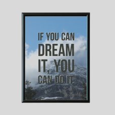 Penta 9x13 Inch MOT.XXX35 Motivational Quote Wall Picture Frame