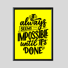 Penta 9x13 Inch MOT.XXX46 Motivational Quote Wall Picture Frame
