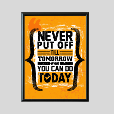 Penta 9x13 Inch MOT.XXX65 Motivational Quote Wall Picture Frame